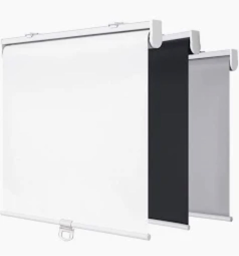 SHADEMOON Cordless Blackout Window Roller Shades, Pull Down Spring System Indoor Blinds, Room Darken