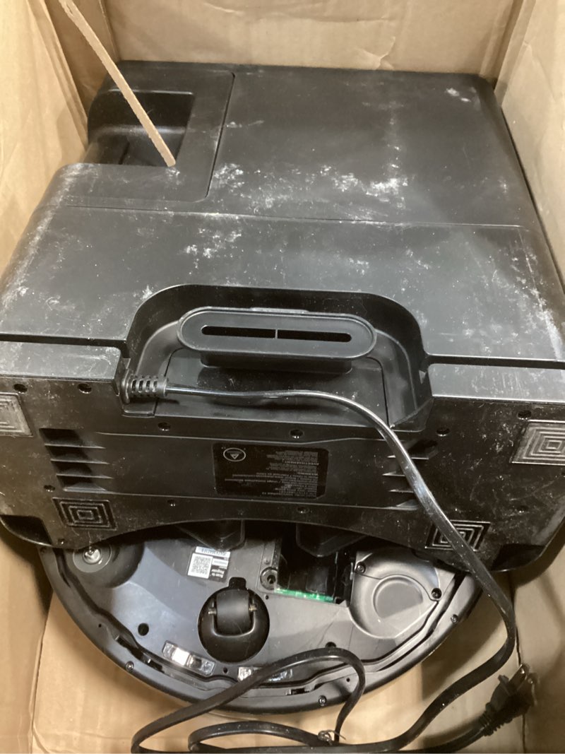 Condition photo showing As Is for Shark Matrix Plus 2in1 Robot Vacuum & Mop with Sonic Mopping, Matrix Clean, Home Mapping, HEPA Bagless Self Empty Base, CleanEdge, for Pet Hair, WiFi, Black/Mocha, AV2630WA Wet and Dry Self-Empty (Black/Mocha)