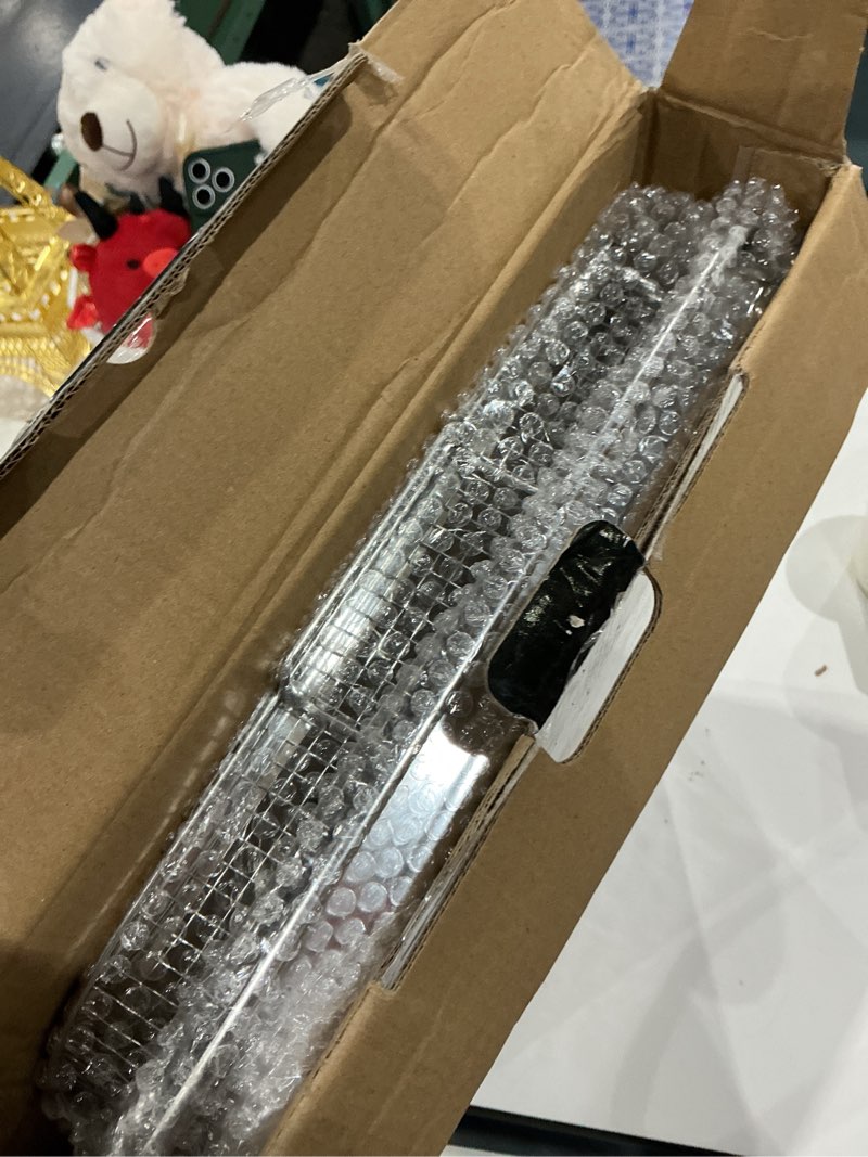 Condition photo showing Good Condition for 18.6“ x 12.8“ air fryer basket for oven,yepater extra large size stainless steel air fryer pan and crisper tray with 30 pcs parchment paper for baking grilling cooking and frying 18.6" x 12.8"