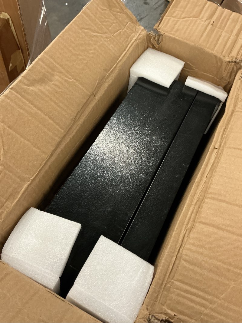 Condition photo showing As Is for Outdoor EV Charger Enclosure Wall Box with Lock for Tesla Wall Charger and Chargepoint with Holder | Weatherproof Visible, Easy to Install, Black