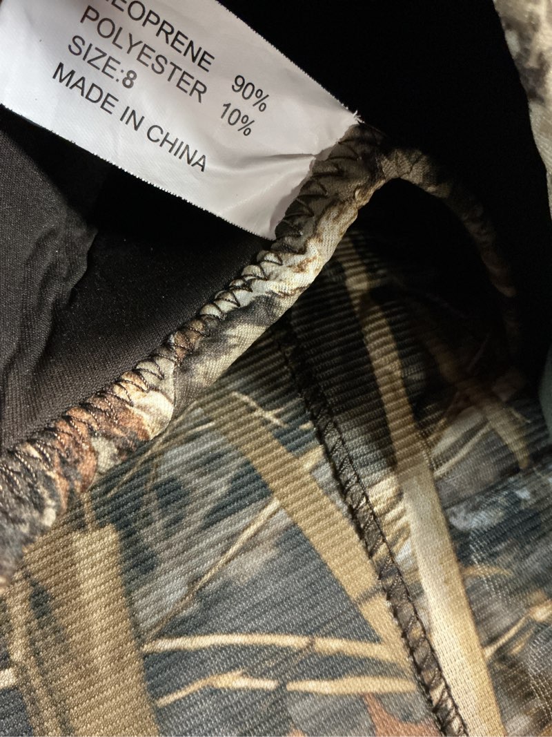 Condition photo showing Good Condition for TIDEWE Hunting Wader with 1400&1600G Insulation Rubber Boot, 5mm Neoprene Waterproof Chest Wader for Fishing, Hunting 8 1400g Next Camo  ( size 8 )) 