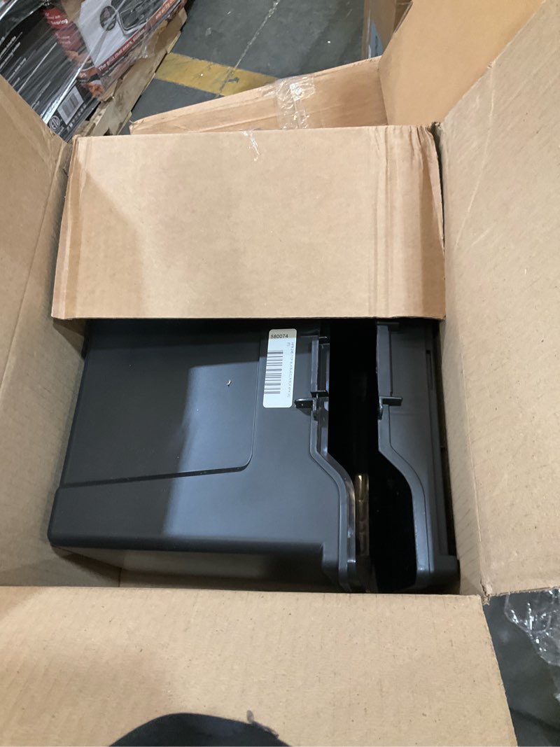 Condition photo showing Good Condition for IRIS USA File Box with Lid File Organizer for Letter File w/Organizer-Lid, Plastic Mobile Filing Organizer, Water Resistant Document Box, Portable File Box with Handle, Secure Buckle, Lockable, Black Black - Single