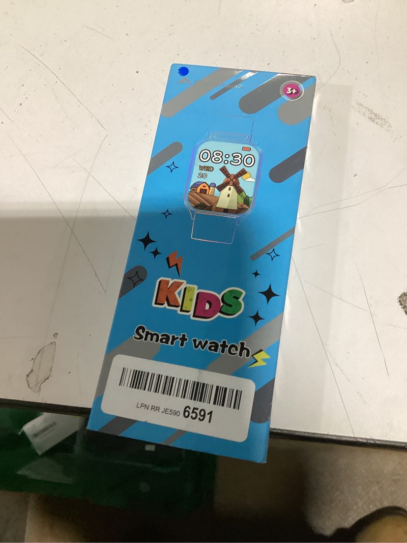 Condition photo showing New/Like New for Smart Watch for Kids, 1.85" Fitness Tracker with Heart Rate, Sleep Monitor, IP68 Waterproof Smartwatches with Video Music, Pedometer, Game, NO APP/Phone, Gift for Boys Girls. (Classic, Blue) Blue Classic