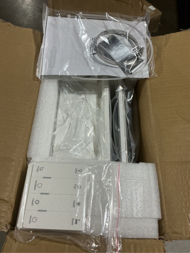 Condition photo showing Good Condition for bathroom fan with light and heater, 1700w,140 cfm ventilation, remote control,quiet exhaust, 4-in-1 design for heating, lighting, ventilation & air circulation for comfort in any season 1700w multi