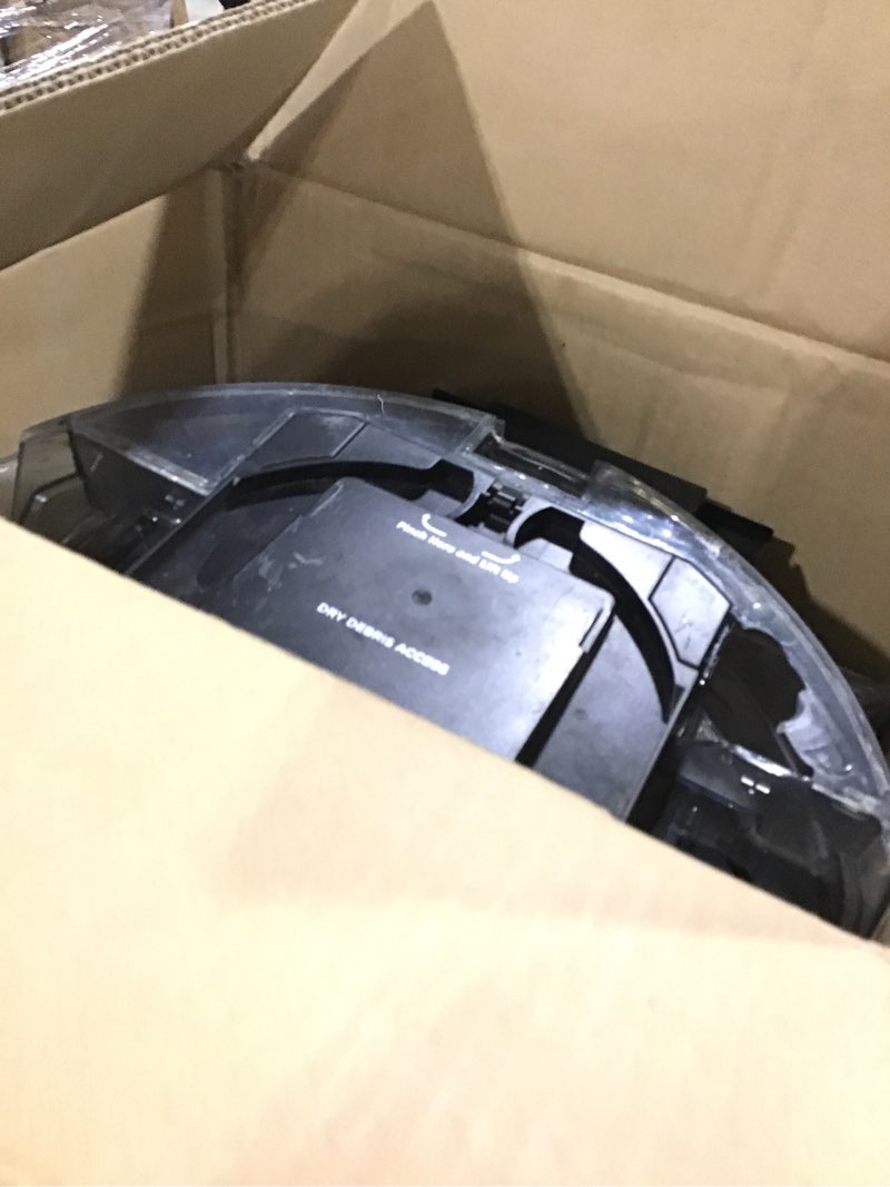 Condition photo showing Good Condition for Shark AV911S EZ Robot Vacuum with Self-Empty Base, Bagless, Row-by-Row Cleaning, Perfect for Pet Hair, Compatible with Alexa, Wi-Fi, Gray, 30 Day Capacity Self-Empty EZ Robot Vacuum