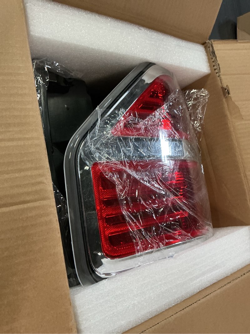 Condition photo showing Good Condition for wflnhb set of 2 passenger and driver side tail lights replacement for f150 2009-2014 rear brake lamps left & right side red lens chrome housing fo2818148 fo2819148