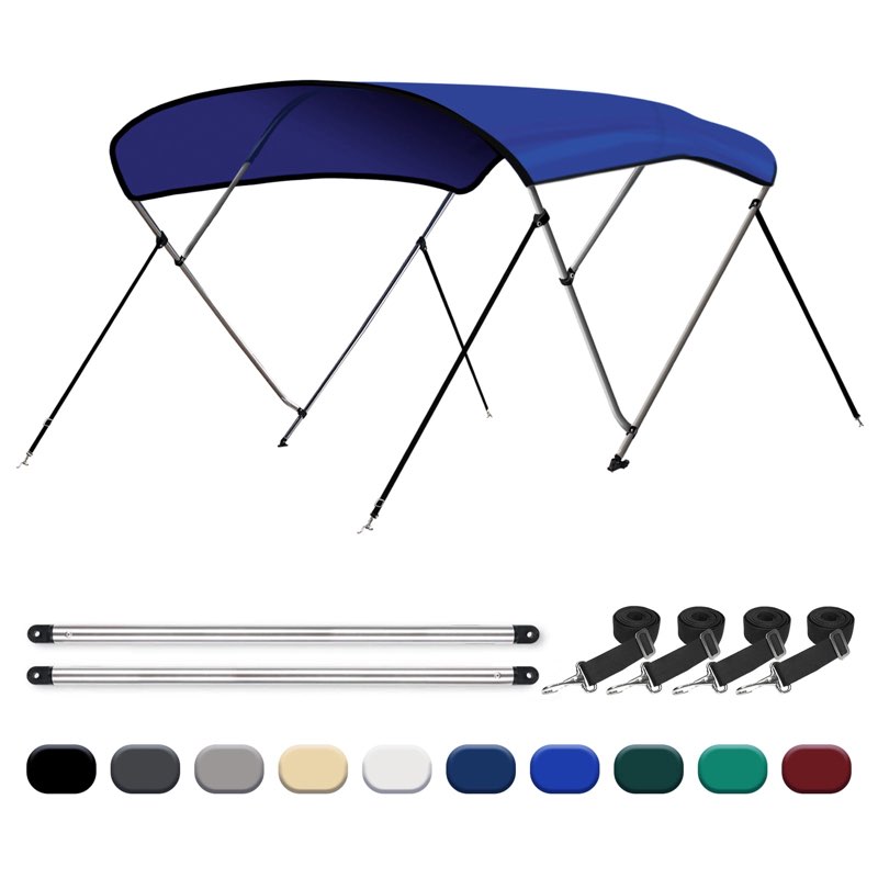 leader accessories 3 bow bimini top boat cover,multi colors