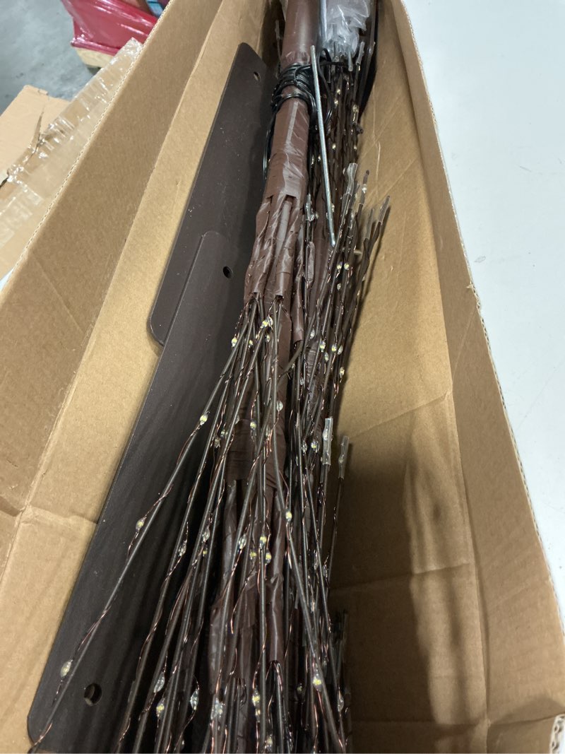 Condition photo showing As Is for LED Tree Light 5ft 518L Warm White Artificial Tree Decoration for Bedroom Indoor Outdoor Home Festival Party Wedding Warm White | 5ft 5 FT