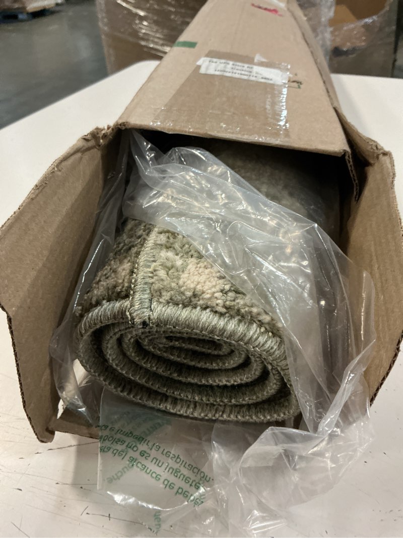 Condition photo showing Good Condition for loloi magnolia home by joanna gaines junie collection jue-06 lagoon/natural 2'-0" x 3'-0", .38" pile height, accent rug lagoon / natural 1' x 3' (rectangular)