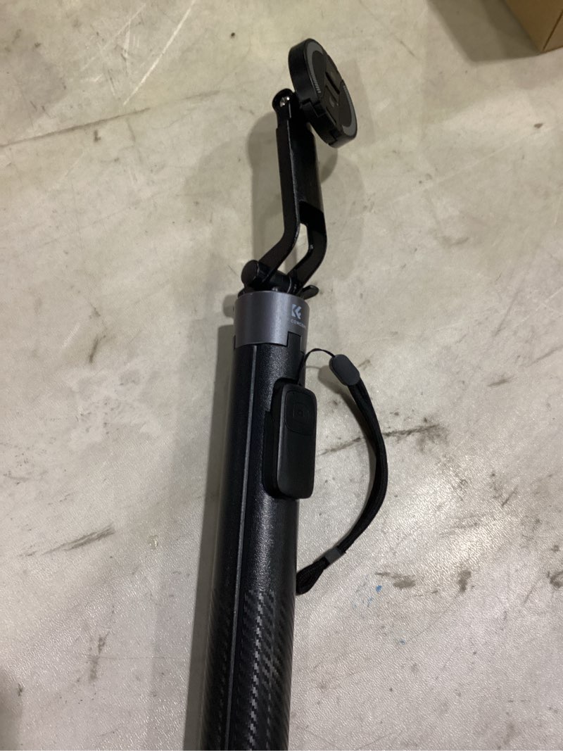 Condition photo showing Good Condition for k&f concept popod 72" phone tripod, 3-in-1 clip & magnetic selfie stick with remote, automatic phone tripod stand, compatible with iphone 17-12 series osmo pocket 4/3 insta360 x5 android phones black