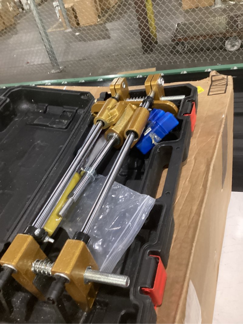 Condition photo showing As Is for meticuloso door lock hole opener kit, updated lock mortiser for wooden doors, door lock installation kit mortising machine mortise jig with 3 drill bits