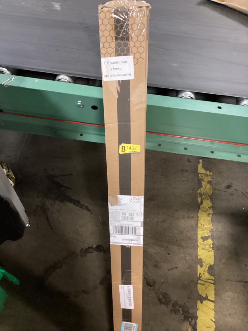 Condition photo showing New/Like New for tension curtain rod by ezfurni,42-123 inches,heavy duty tension rods for windows,no drilling adjustable curtain rod for patio,hold up blackout curtains and non slip,black black 42-123 inch 1set