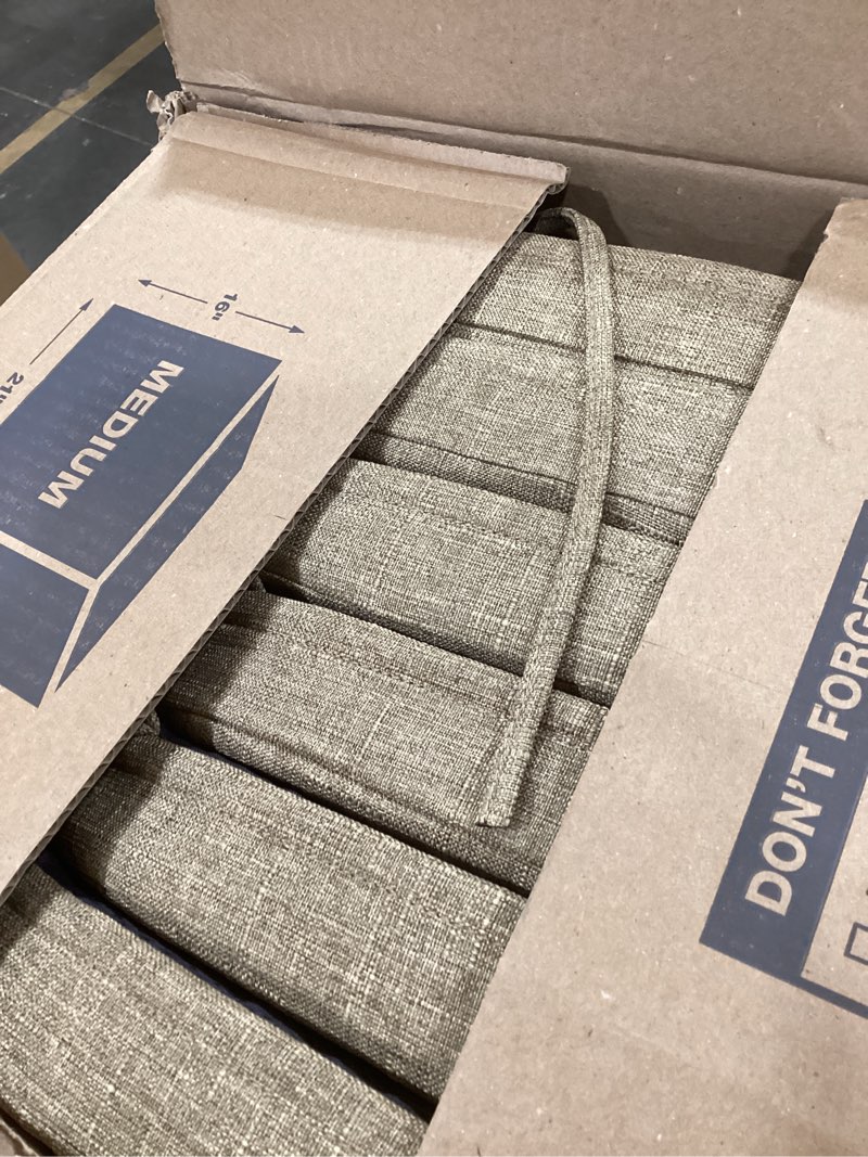 Condition photo showing Good Condition for Chair Cushions for Dining Chairs Set of 6, Non Slip Kitchen Chair Pads, 17" x 16" x 2", Indoor Dining Chair Cushions with Ties, D-Shaped Seat Cushions for Kitchen Chairs, Khaki Khaki 6 Pack