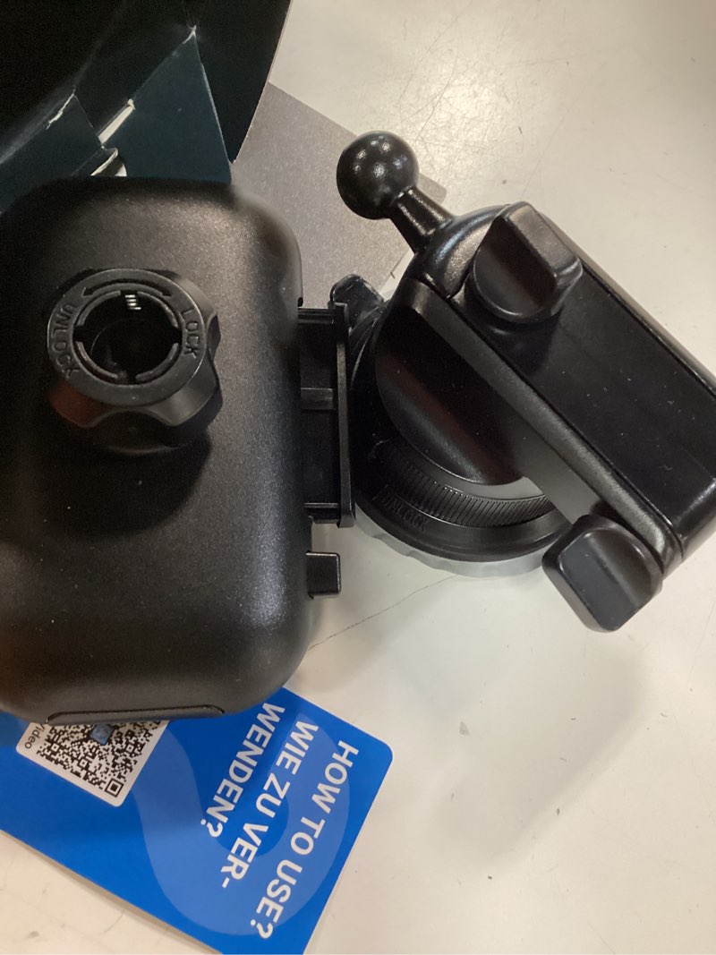 Condition photo showing Good Condition for vanmass car phone holder [upgraded strongest suction & clip] cell phone mount for dashboard windshield vent wall,truck cradle stand for iphone 17 pro max 16 15 14 13 12 11 se samsung s26 android,black