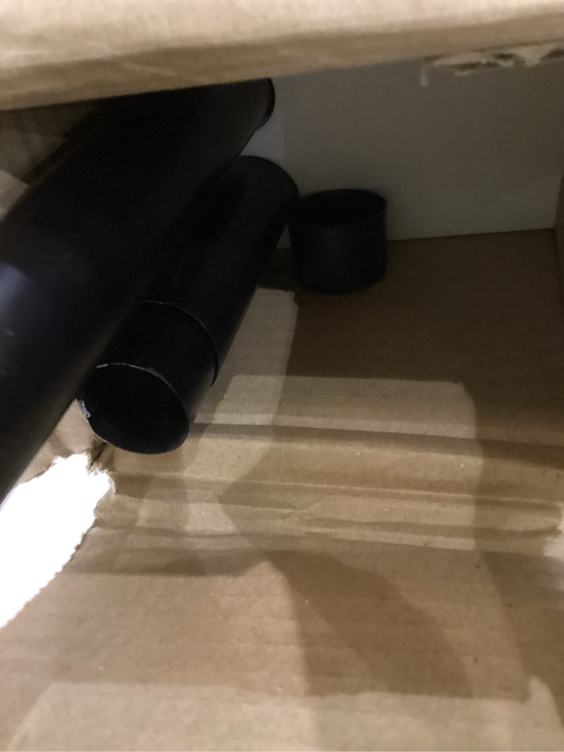 Condition photo showing Good Condition for Cardiff 72-144 Inch Adjustable Curtain Rod Set, 1 Inch Diameter in Black