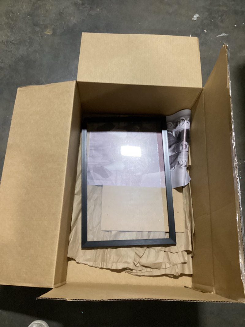 Condition photo showing As Is for (Similar To)LaVie Home 8x12 Picture Frame for Wall Display, 8x12 Black Picture Frame with HD Plexiglas, 8 x 12 Frame 1 Pack, Display Frame for Vertical or Horizontal, Classic Collection