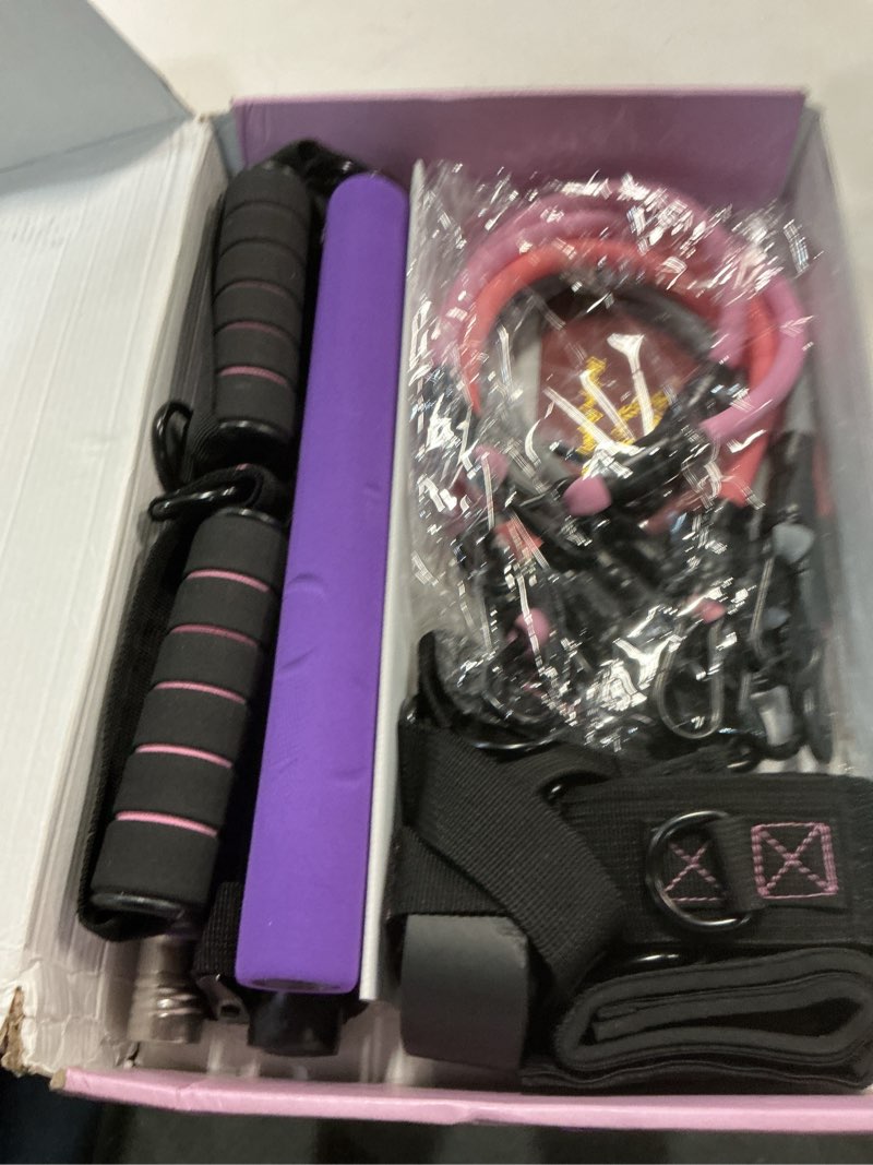 Condition photo showing Good Condition for Pilates Bar Kit with Resistance Bands, Multifunctional Yoga Pilates Bar with Heavy-Duty Metal Adjust