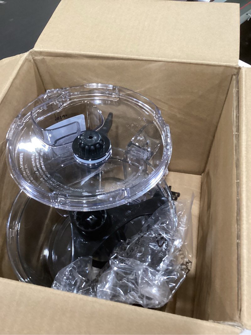 Condition photo showing As Is for Hamilton Beach Bowl Scraper 10 Cup Food Processor - Black 70730