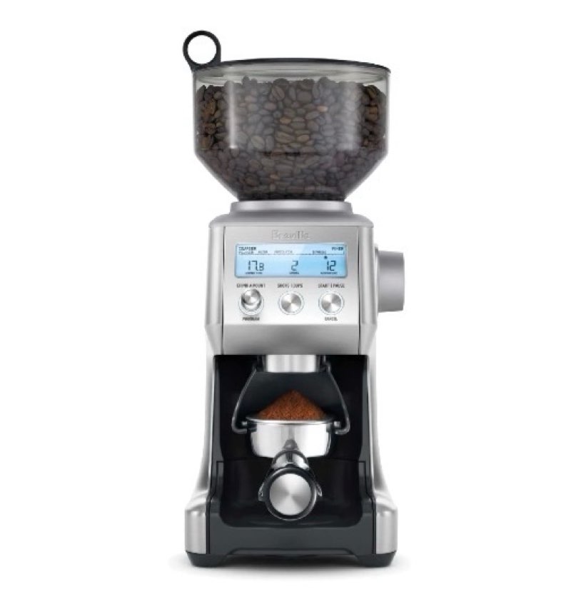breville bcg820bss smart grinder pro for coffee and espresso, brushed stainless steel