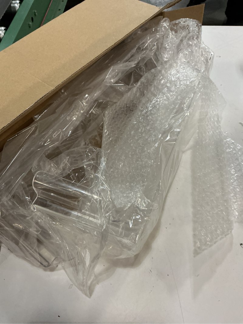 Condition photo showing Good Condition for 240323002 refrigerator door bin shelf compatible with frigidaire or electrolux, bottom 2 shelves on refrigerator side, clear, double unit, replaces ps429725, ap2115742