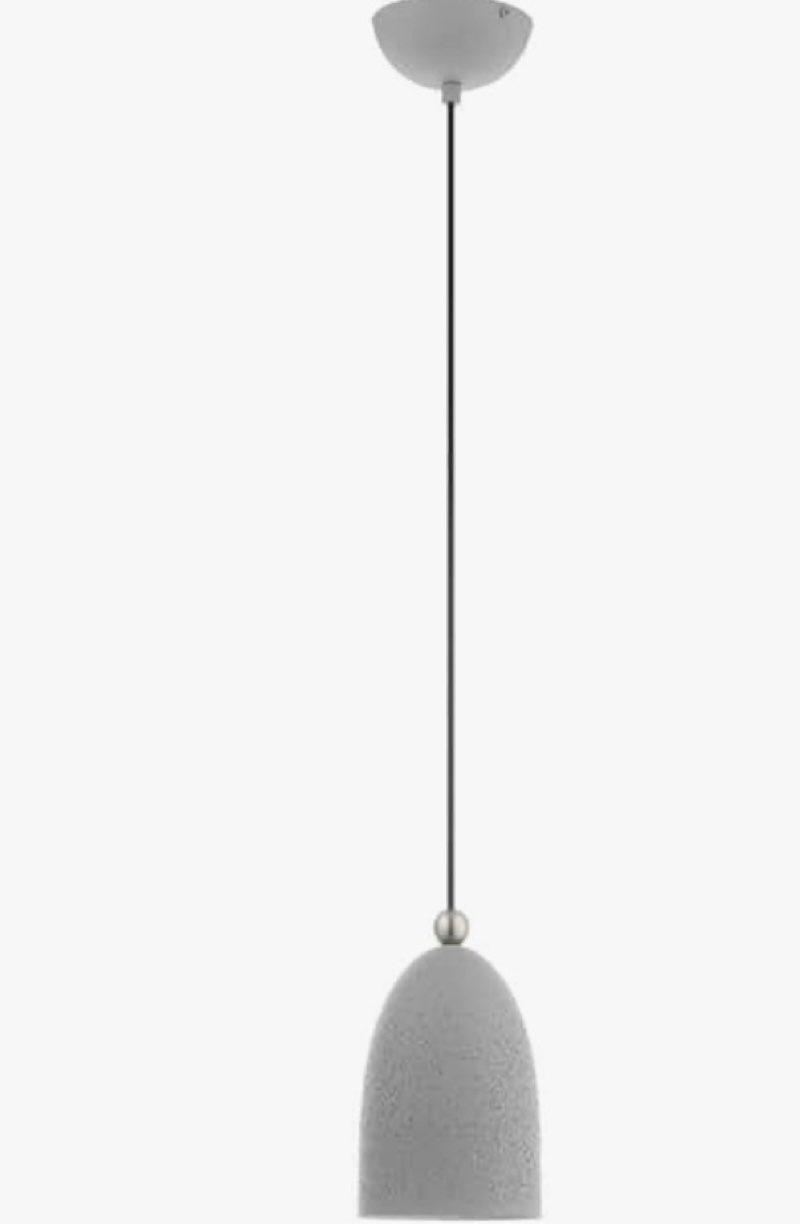 Livex Lighting 49107-80 1 Light Nordic Gray Pendant