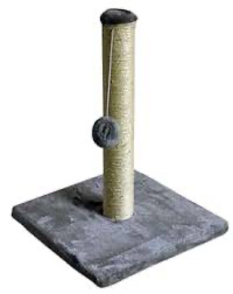 Unibos Cat Scratching Post Cat Activity Centre Kitty Climbing Tree Tall Scratching Posts for Adult Cats Vertical Full Cat Scratcher with Natural Sisal Rope Hanging Ball and Carpet Covered Heavy Base