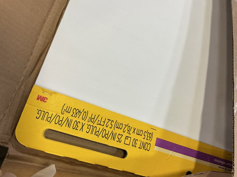 Condition photo showing Good Condition for post-it super sticky easel pad, 25 x 30 inches, 30 sheets per pad, 2 pads, large, white, premium self stick flip chart paper, anchor chart, office supplies & school supplies, great for teachers and students standard