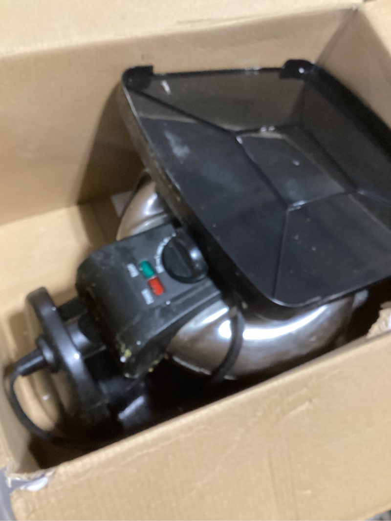 Condition photo showing Good Condition for Hamilton Beach Belgian Waffle Maker with Removable PFAS-Free Durathon Nonstick Coated Plates, Easy Flip, Ceramic Grids, Black (26031) Black Single Flip, Ceramic Grids