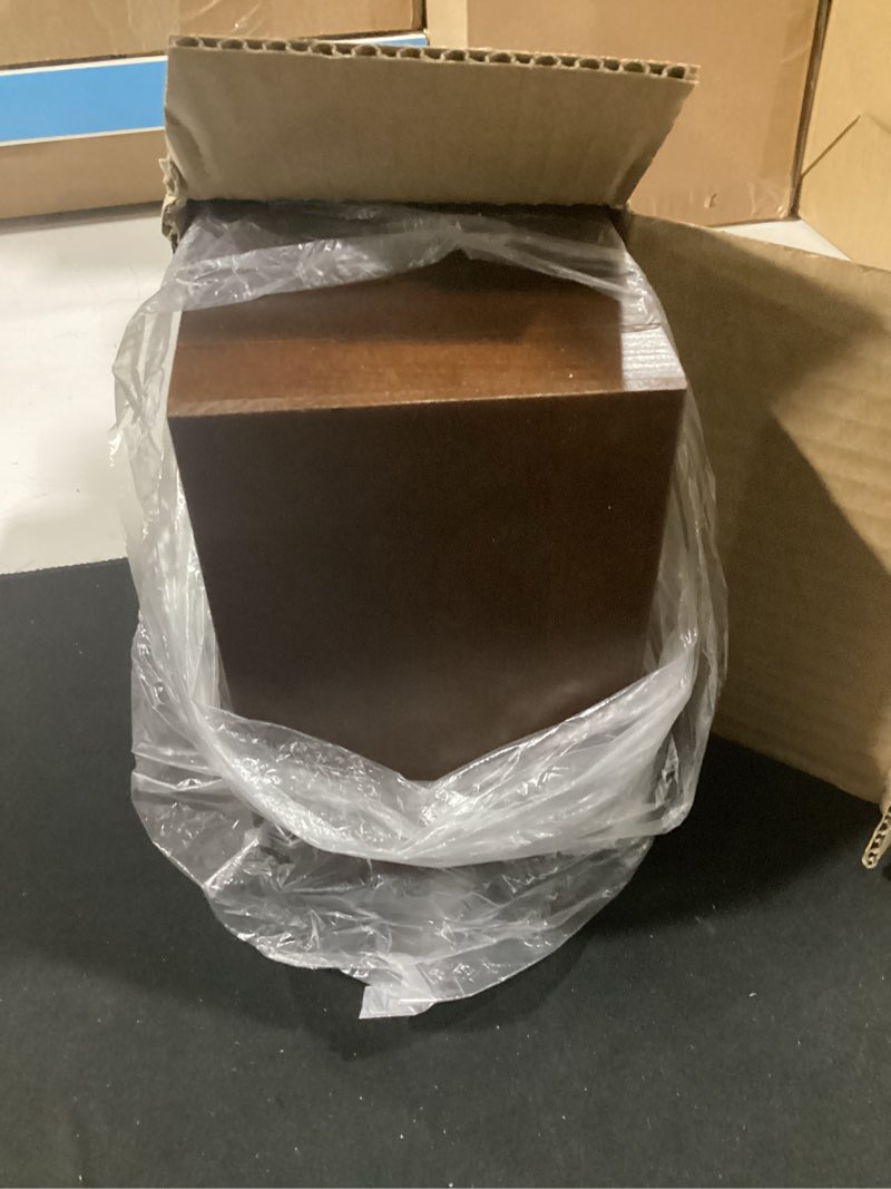 Condition photo showing Good Condition for solid wood 4x6 index card organizer with 5 dividers | rolodex & recipe box storage | holds 200+ cards for home/kitchen