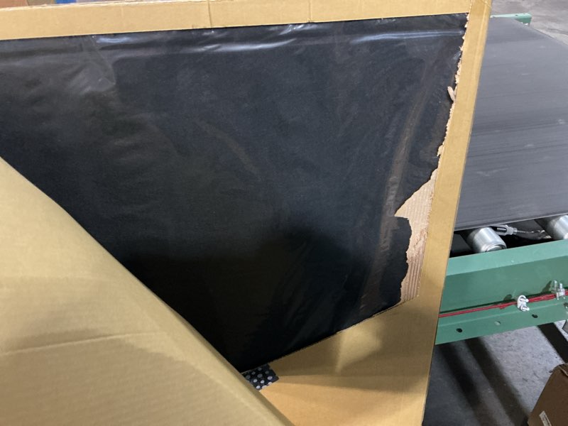 Condition photo showing Good Condition for large bulletin board - 72 x 48 inches cork board with 30 pushpin, 6' x 4' felt cork board notice pin board, self-adhesive vision board mood board foldable photo board for wall (black) black 72 x 48inches