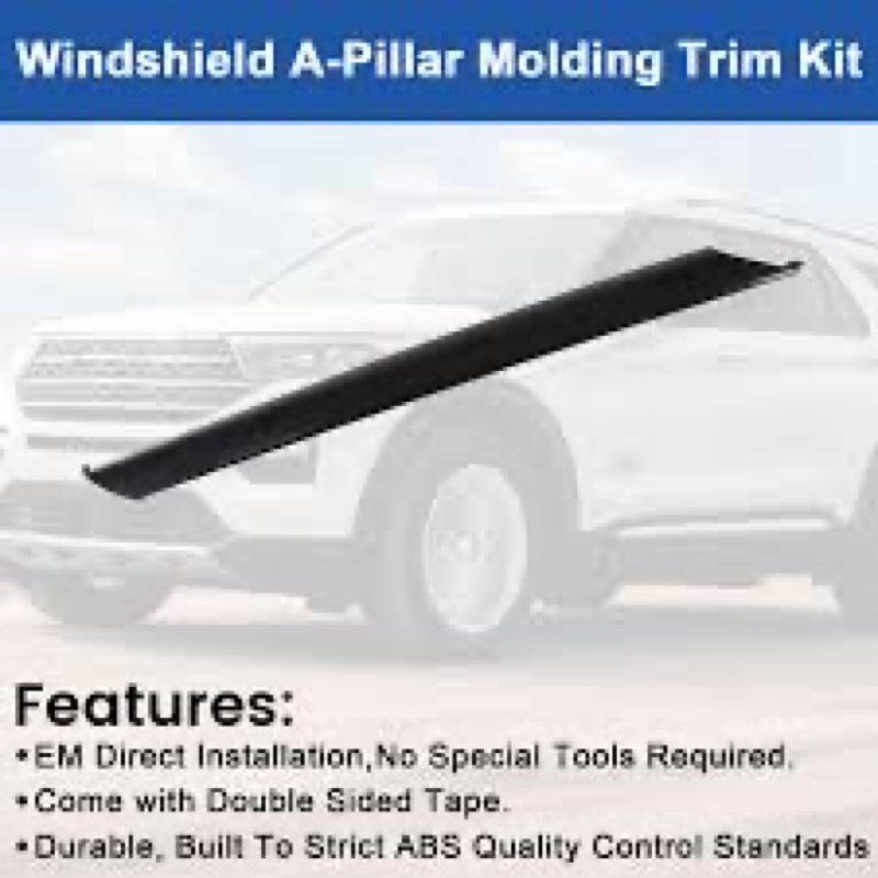 A Pillar Trim Compatible with 2020-2025 Ford Explorer,Window Windshield Molding Trim Passenger Right