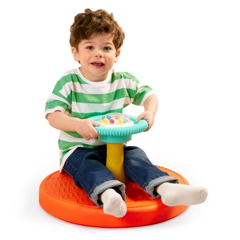 battat twist & spin activity toy 3 pieces with ball popper, toddler 18 months and preschool toys
