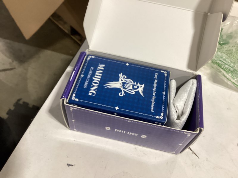 Condition photo showing Good Condition for 166-pcs mahjong playing cards - waterproof & non-slip pvc material, large font for easy reading, durable & portable, ideal for beginners & elderly, perfect for travel, camping,family games amarican mahjong playing cards