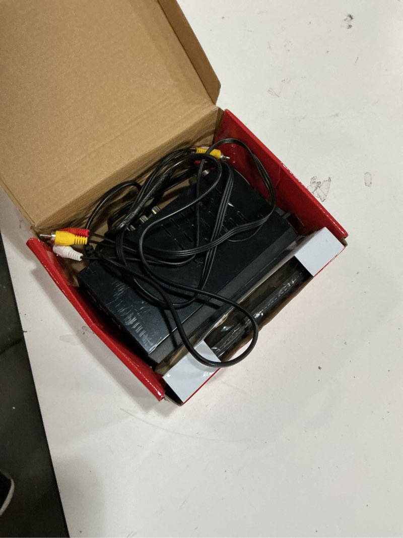 Condition photo showing As Is for Digital TV Converter Box, ATSC Tv Tuner - ZJBOX for Analog HDTV Live 1080P with Recording&Playback,HDMI Output, Timer Setting TV Tuner Function Digital Channel Free