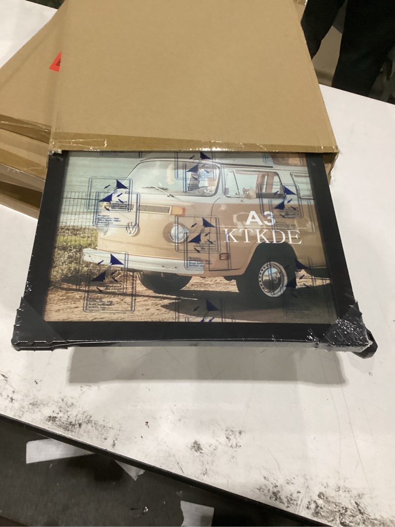 Condition photo showing New/Like New for ktkde a3 poster frame black woodgrain picture frame-11.7x16.5in photo frame,certificate frame with plexiglass for wall mount or table top display black a3-1pack