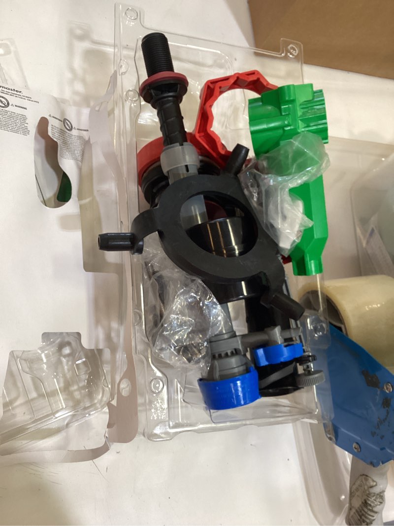 Condition photo showing As Is for fluidmaster performax universal 2 in. high performance everything toilet tank repair kit with install tools partial
