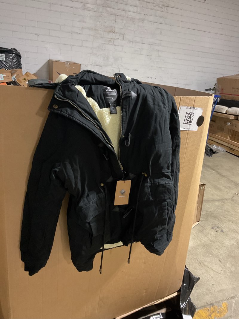 Condition photo showing Good Condition for wantdo women's winter thicken puffer coat warm fleece lined parka jacket with fur hood