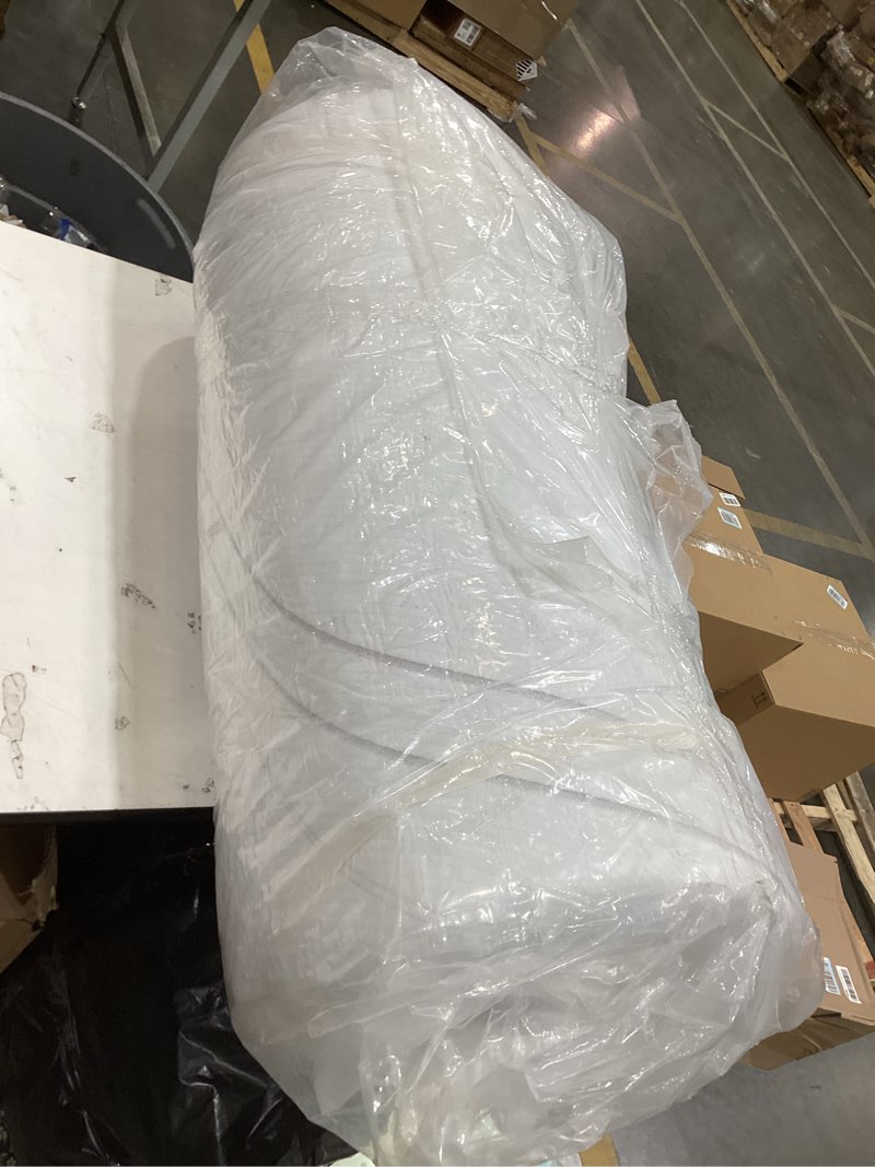 Condition photo showing As Is for based on the packaging and shape, this item appears to be a mattress topper, commonly manufactured by brands like tempur-pedic or dormeo, designed for comfort and body support.  