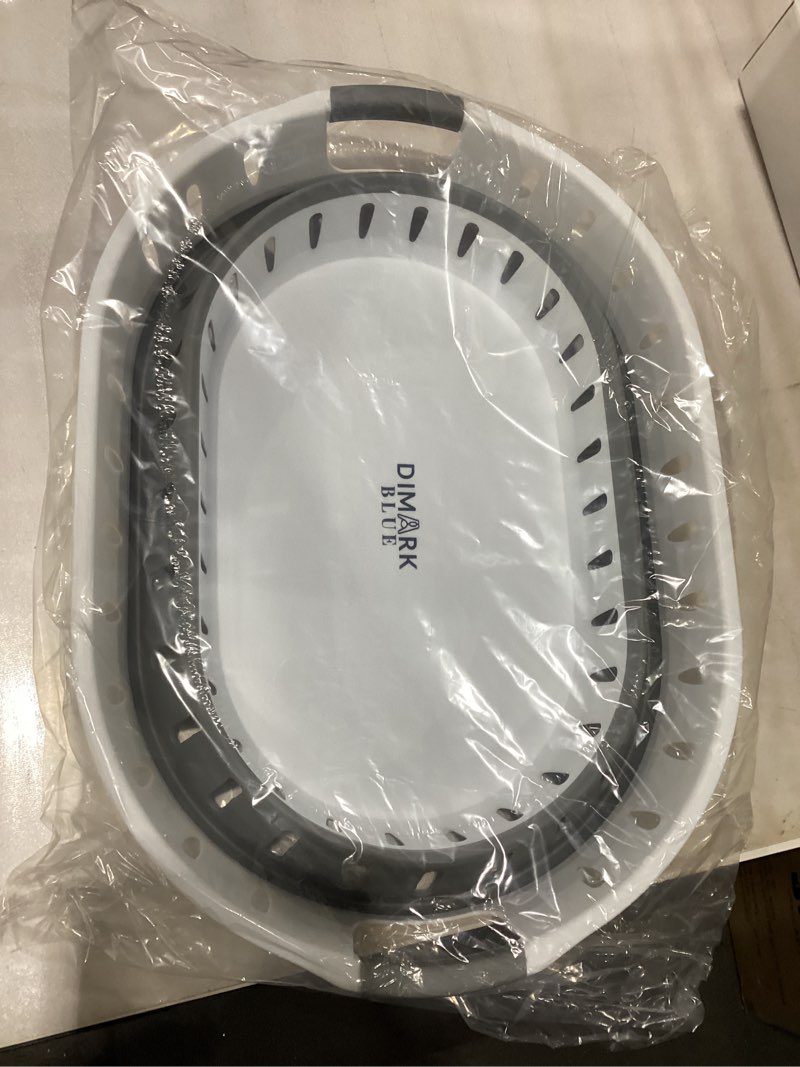 Condition photo showing New/Like New for ONYX Model – Large Collapsible Laundry Basket, Foldable Plastic Laundry Hamper with Handles, Space-Saving Waterproof Clothes Bin for Home, Bedroom, Bathroom or Laundry Room – 45L