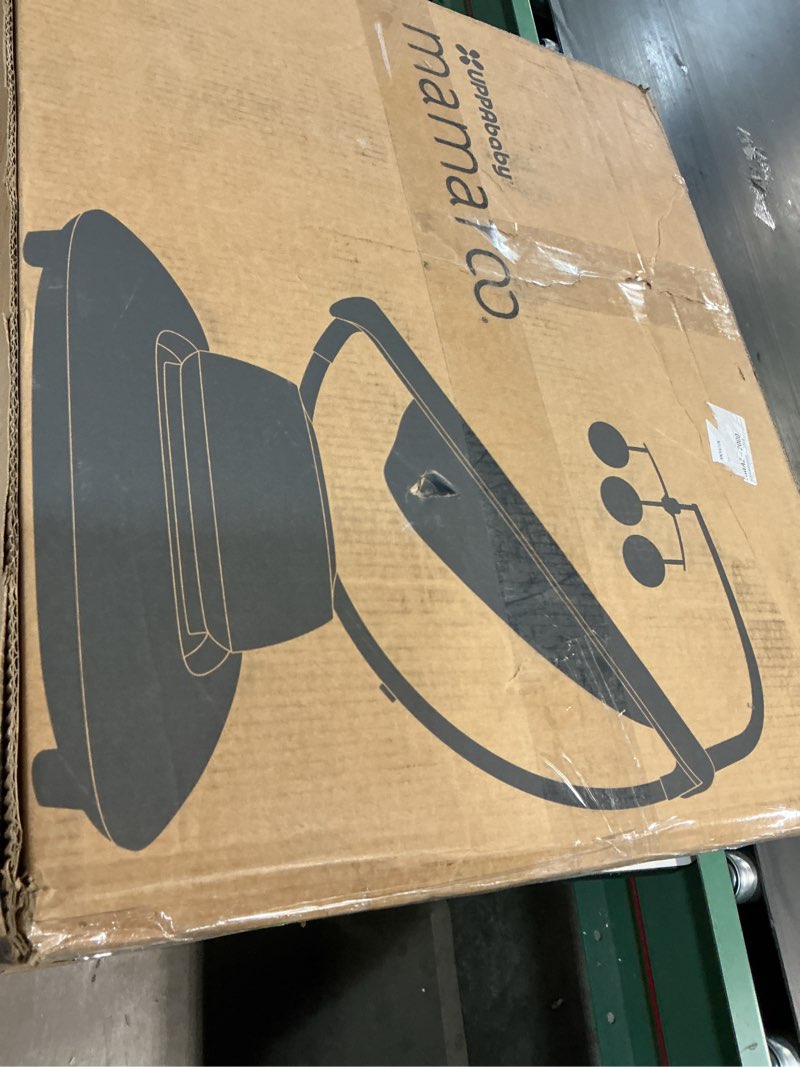 Condition photo showing As Is for UPPAbaby Mamaroo Smart Swing – Customizable Soothing Modes with MotionSync Technology – Infant Recline + Bluetooth Enabled – Included Newborn Insert – Wells (Dark Taupe Mélange)