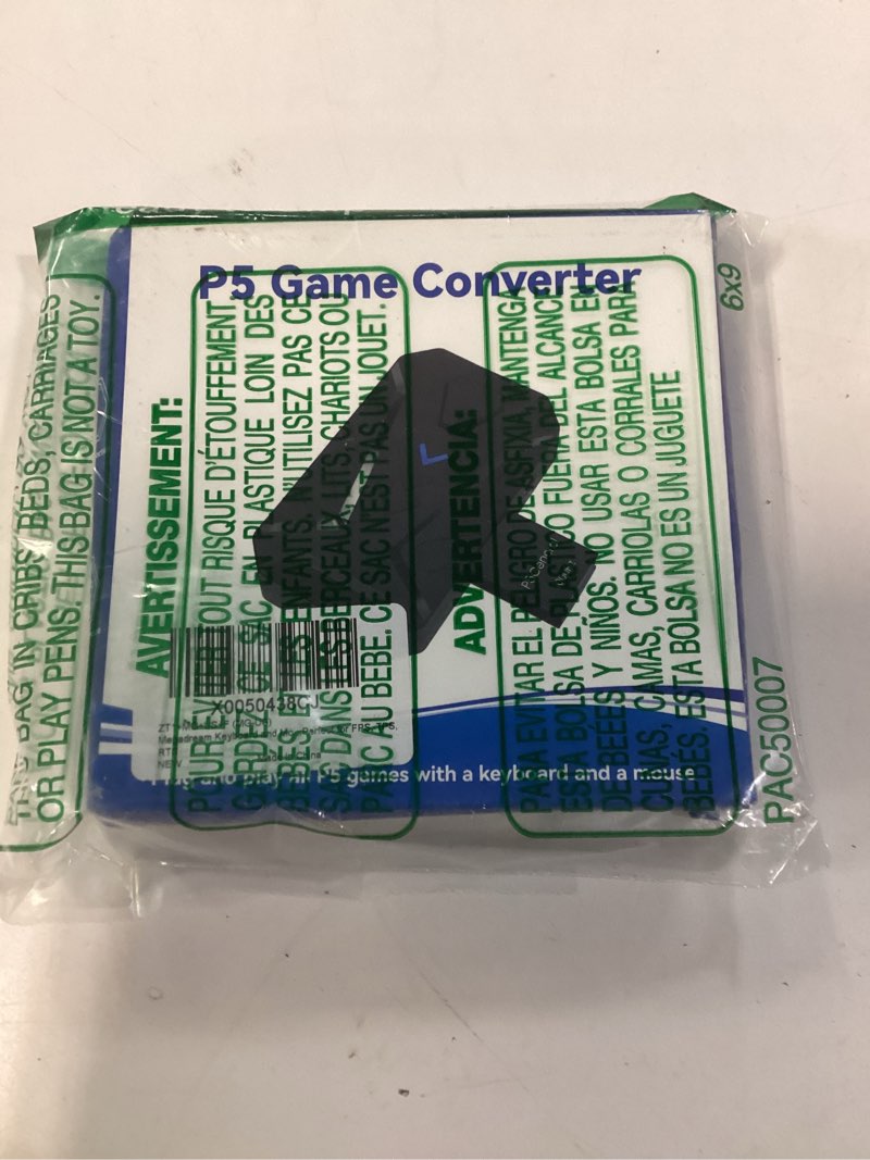 Condition photo showing New/Like New for ps5 keyboard and mouse adapter with p5general usb converter, 1000hz ultra-low lag adapter for ps5/ps5 slim/ps5 pro, support key mapping, adjust mouse/curve sensitivity, perfect for fps, tps, rpg games