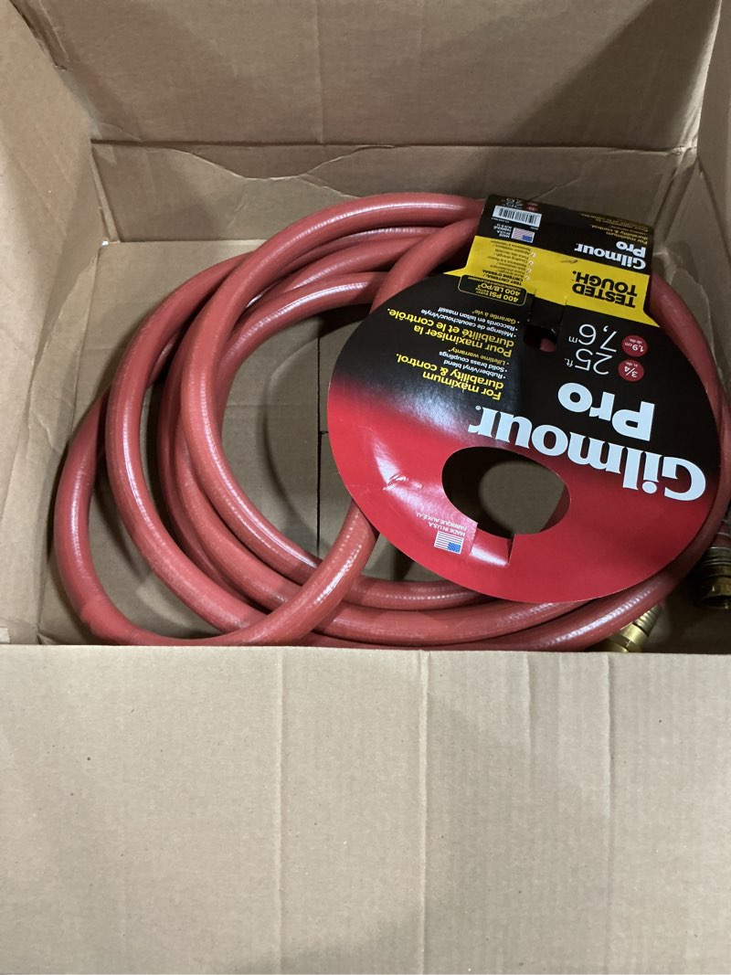 Condition photo showing Good Condition for gilmour 840251-1001 pro commercial hose 3/4 inch x 25 feet, red red 25 feet hose