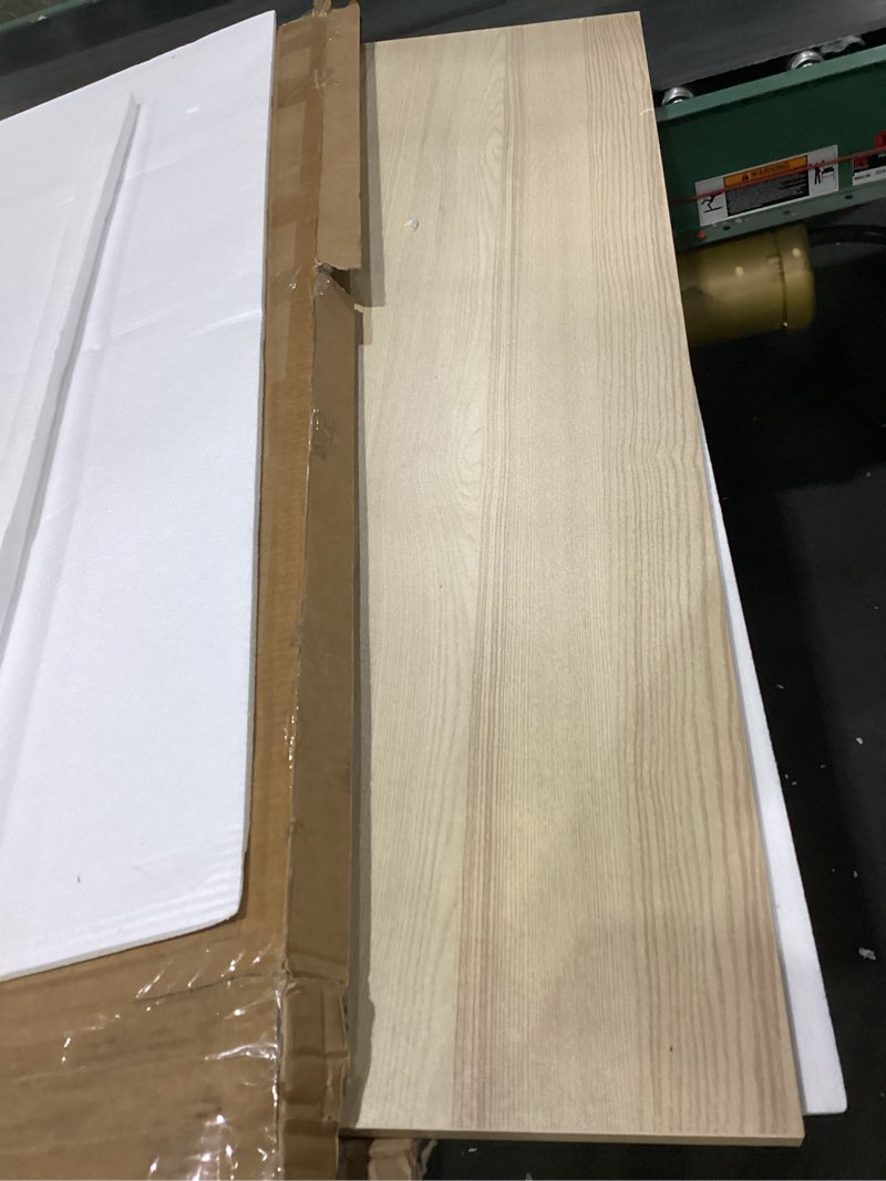 Condition photo showing Good Condition for goylser wall mounted folding kitchen table desk for small spaces saving, natural wood fold down laundry wall table, wall folding portable workbench worktable, 47" x 20.5" 47"x20.5" natural wood