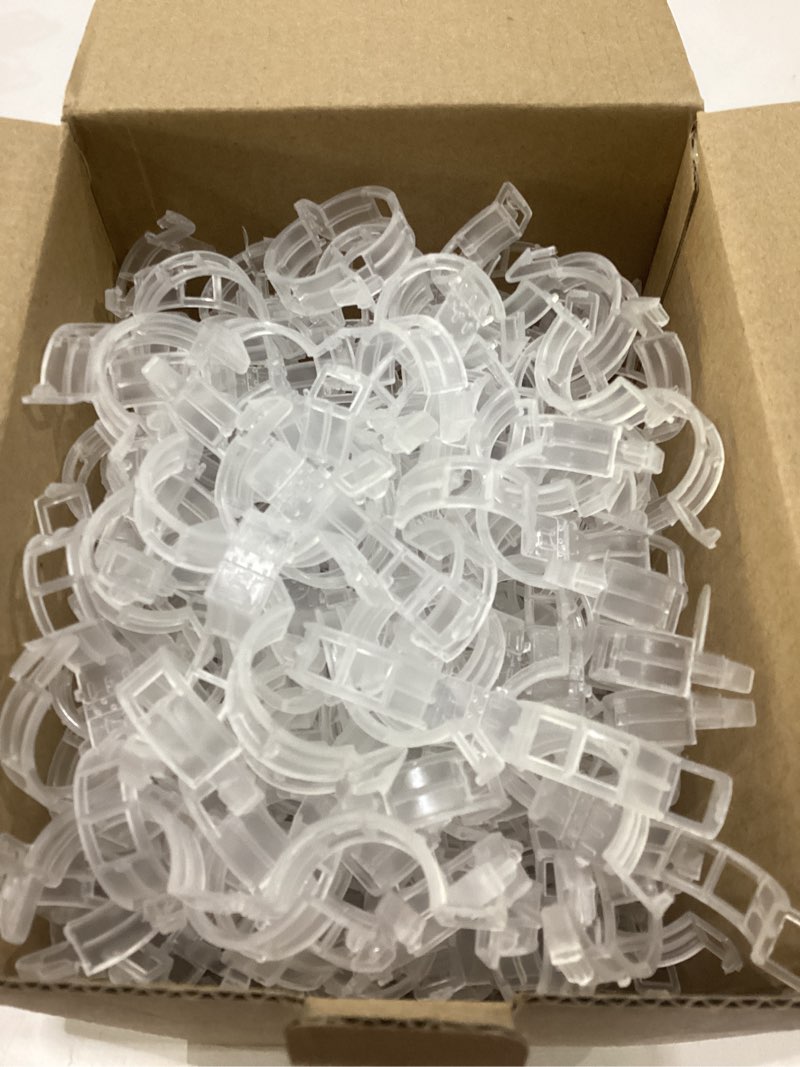 Condition photo showing New/Like New for dalzom® 300pcs tomato clips, plastic trellis clips plant support clips, plant clips for support, grape vine, tomato vine, vegetables plants, garden clips to grow upright makes plants healthier translucent