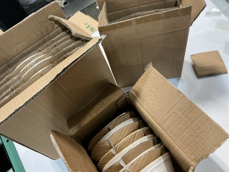 Condition photo showing New/Like New for Famiware Ocean Round Plates and Bowls Set, 18 Pieces Dinnerware Sets, Dishes Set for 6, Reactive Glaze, Microwave and Dishwasher Safe, Scratch Resistant, Cappuccino White Cappuccino White Set(18pcs)