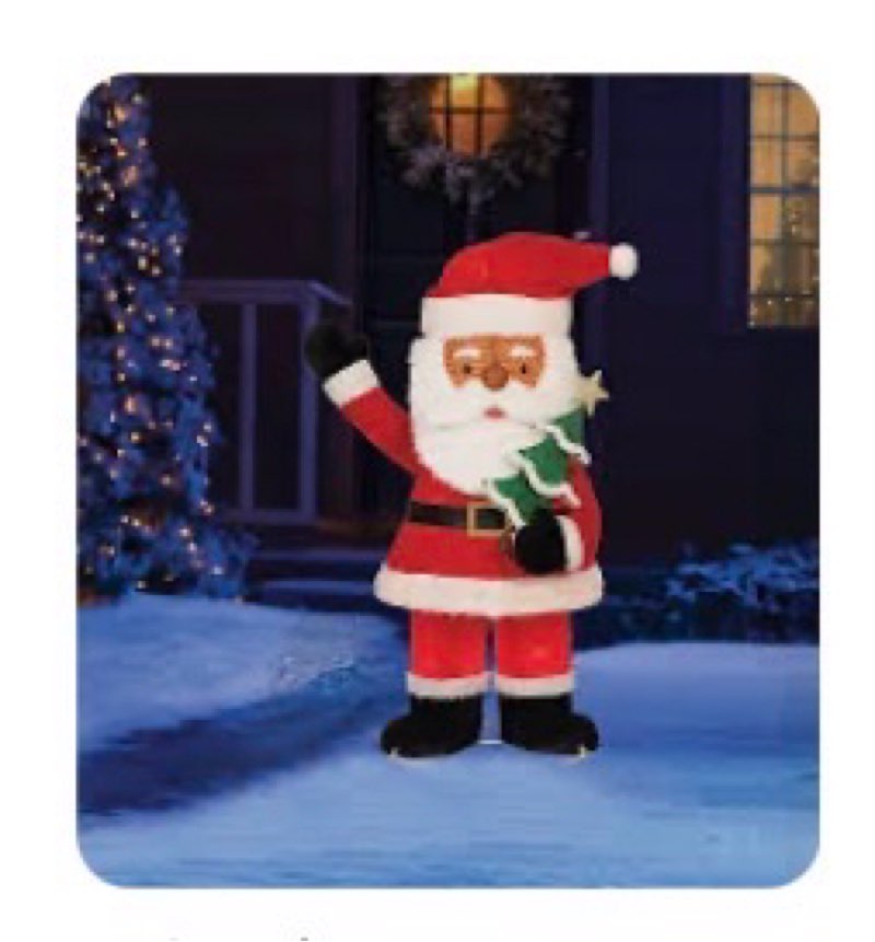 holiday living holiday-living-48-in-freestanding-santa-yard-decoration-with-clear-led-lights/