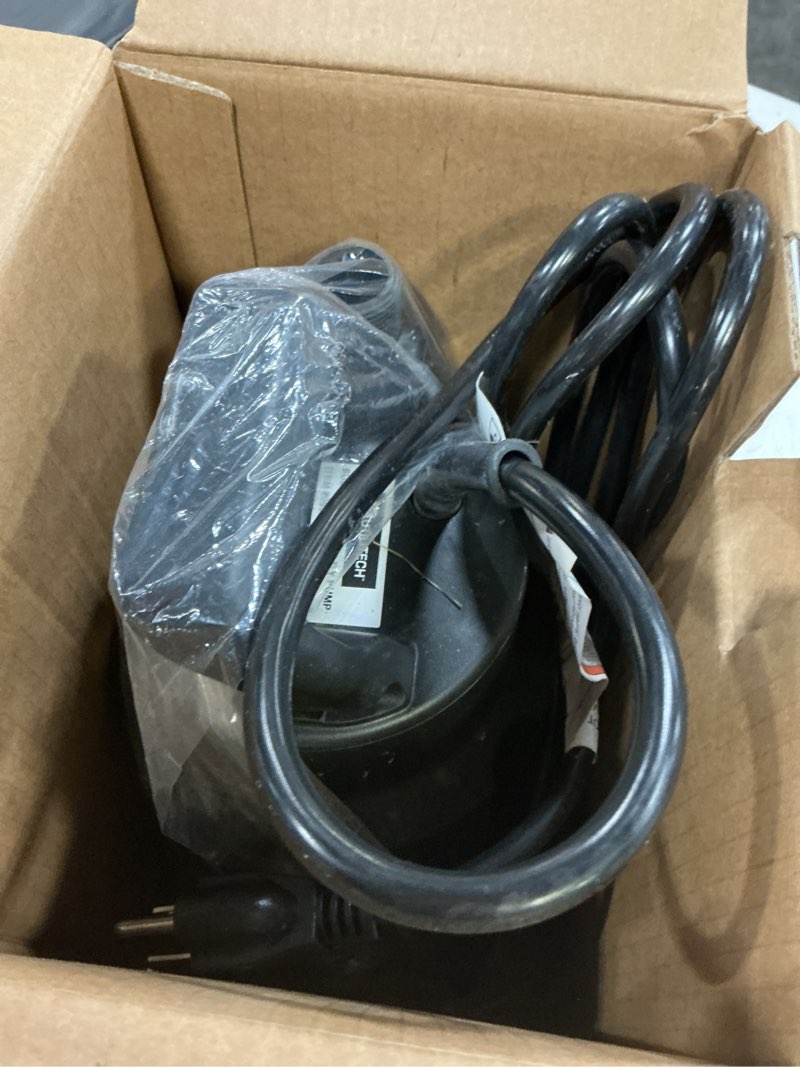 Condition photo showing As Is for utilitech 1/3-hp 115-volt 30-gpm thermoplastic submersible utility pump