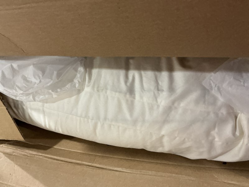 Condition photo showing Good Condition for delara adjustable cooling pillow with organic cotton and merino wool quilted cover, hotel quality bed pillows with removable down alternative layers, soft, for back and side sleepers, king 20"x36" white king