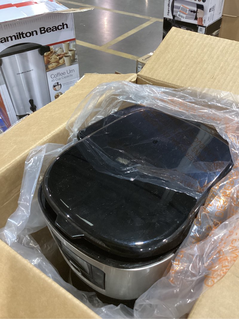 Condition photo showing As Is for BLACK+DECKER 12-Cup Thermal Coffeemaker, Black/Silver, CM2035B