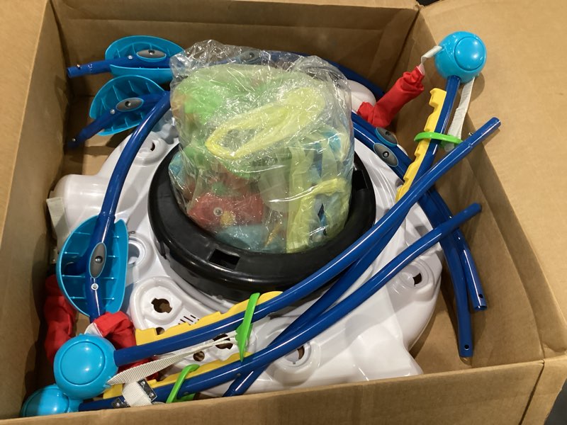 Condition photo showing Good Condition for baby einstein neighborhood symphony activity baby jumper activity center, infant entertainer with lights and melodies, age 6 months +, max weight 25 lbs., unisex